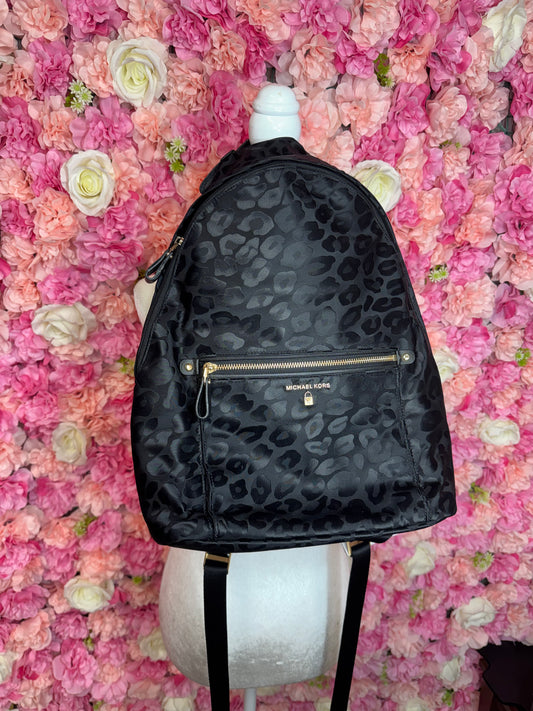 Michael Kors Leopard Nylon Backpack