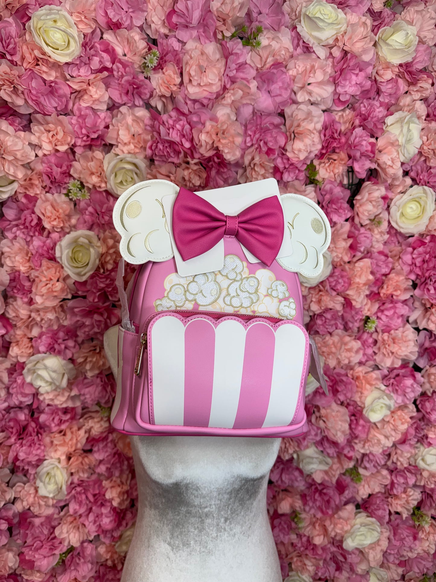 NWT Loungefly Minnie Mouse Popcorn Ears Backpack Purse