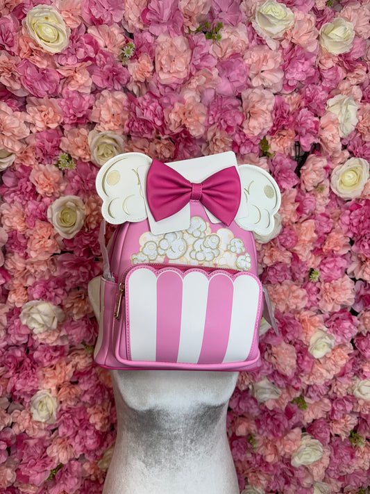 NWT Loungefly Minnie Mouse Popcorn Ears Backpack Purse