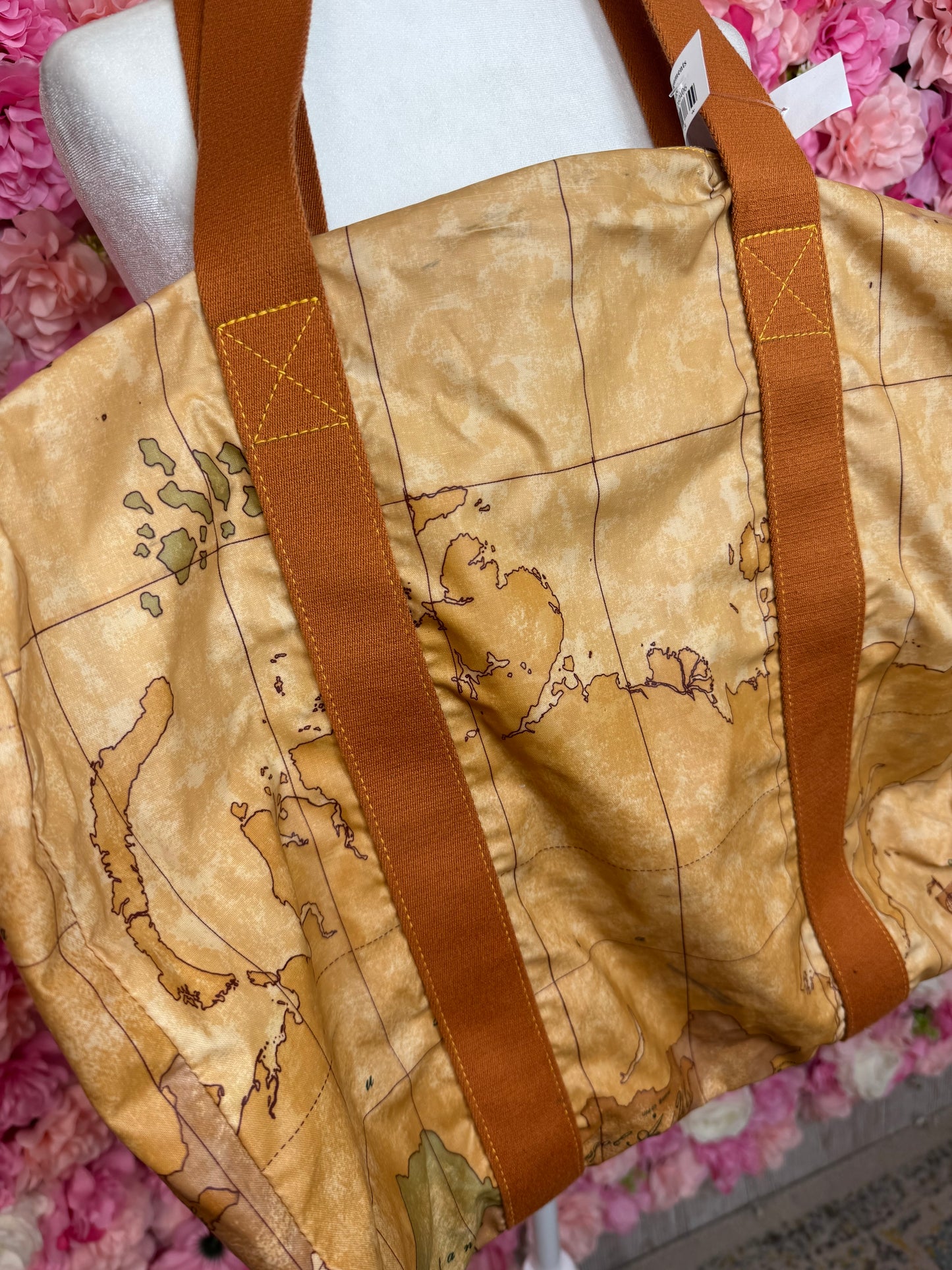 Alviero Martini Made In Italy Map Weekend Duffle Bag