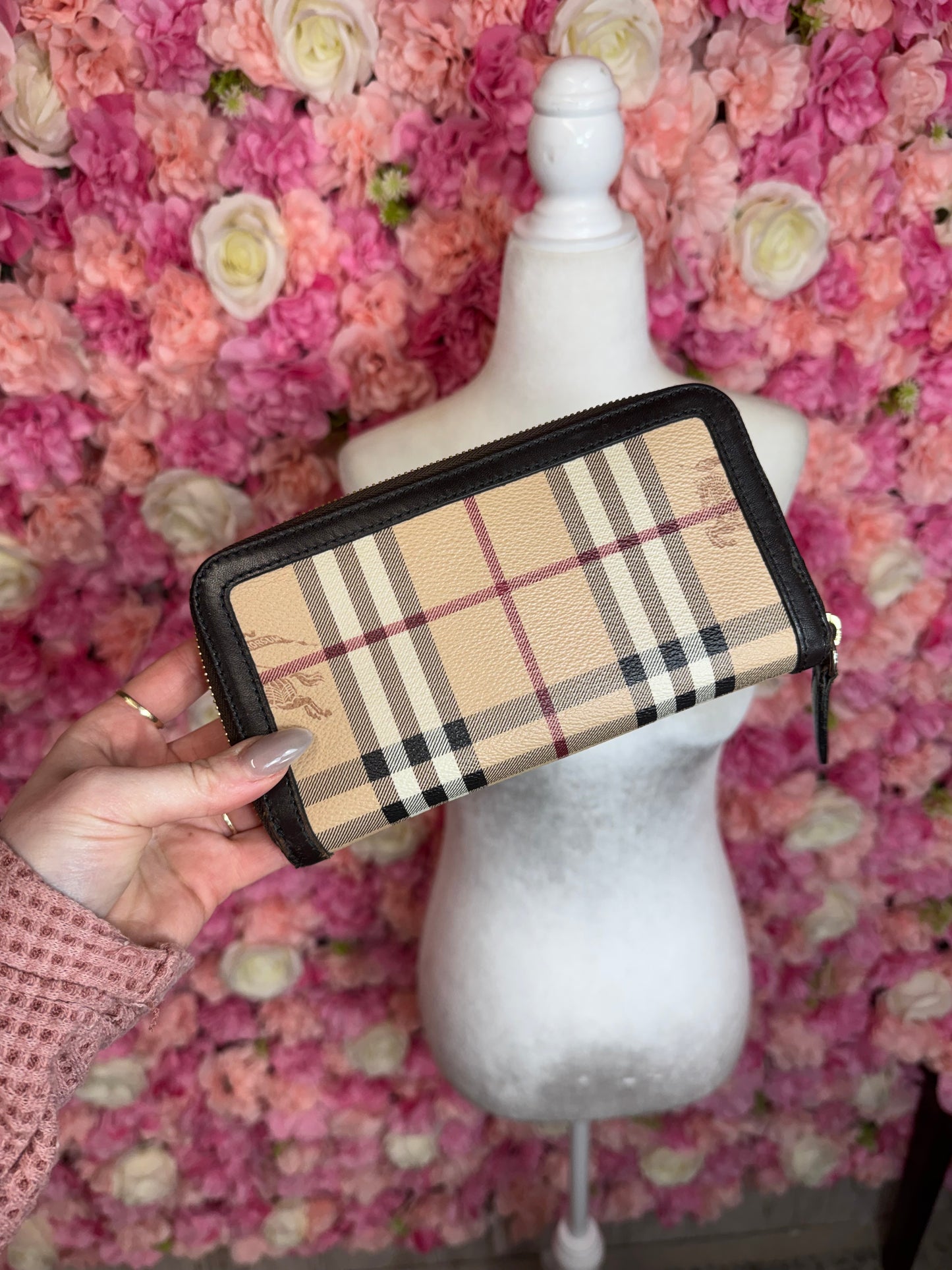 Burberry Zip Around Wallet