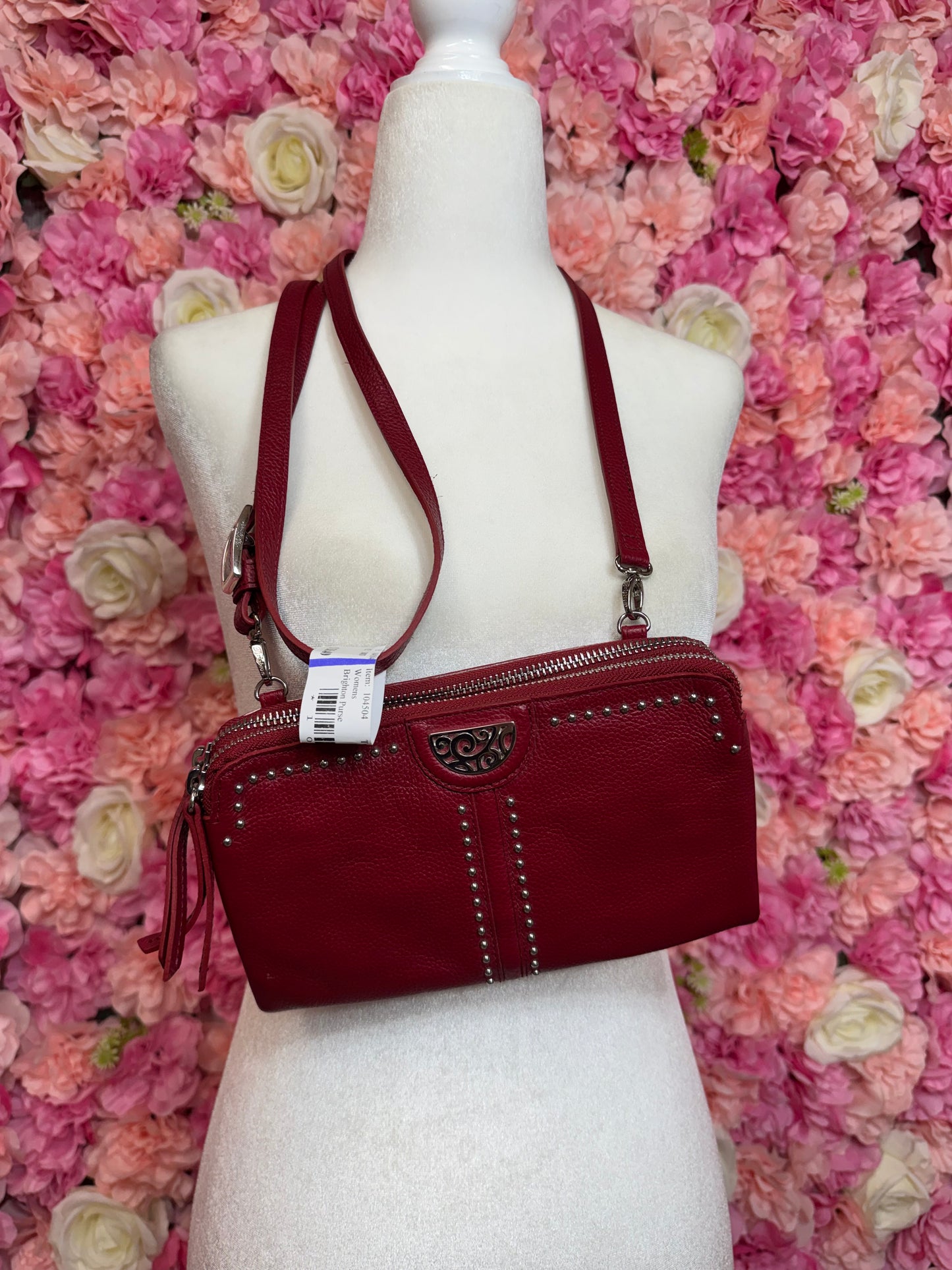 Red Brighton Crossbody Purse