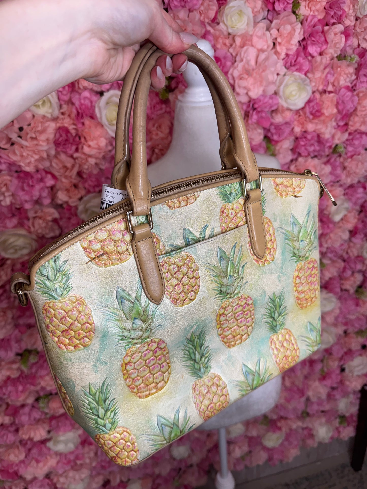 Brahmin Duxbury Pompano Pineapple Satchel