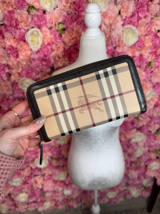 Burberry Zip Around Wallet