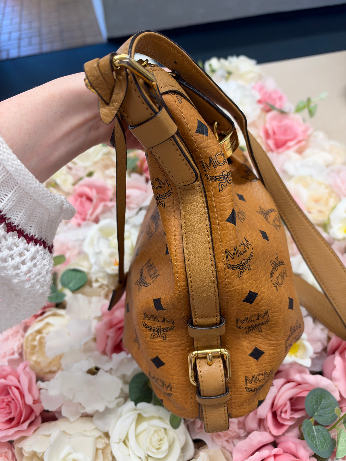 MCM Viestos Hobo Shoulder Bag