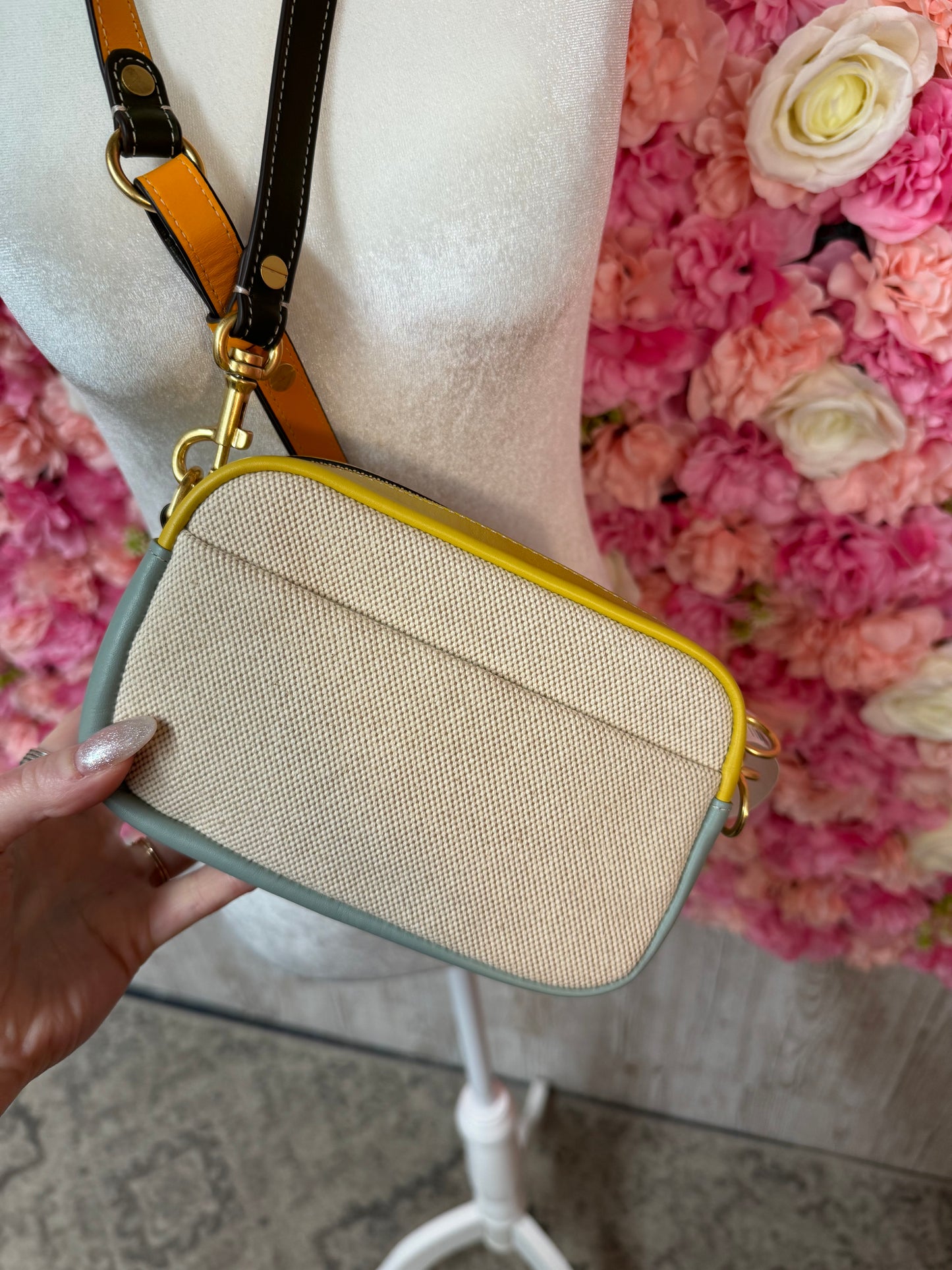 Tory Burch Perry Bombe Canvas Crossbody