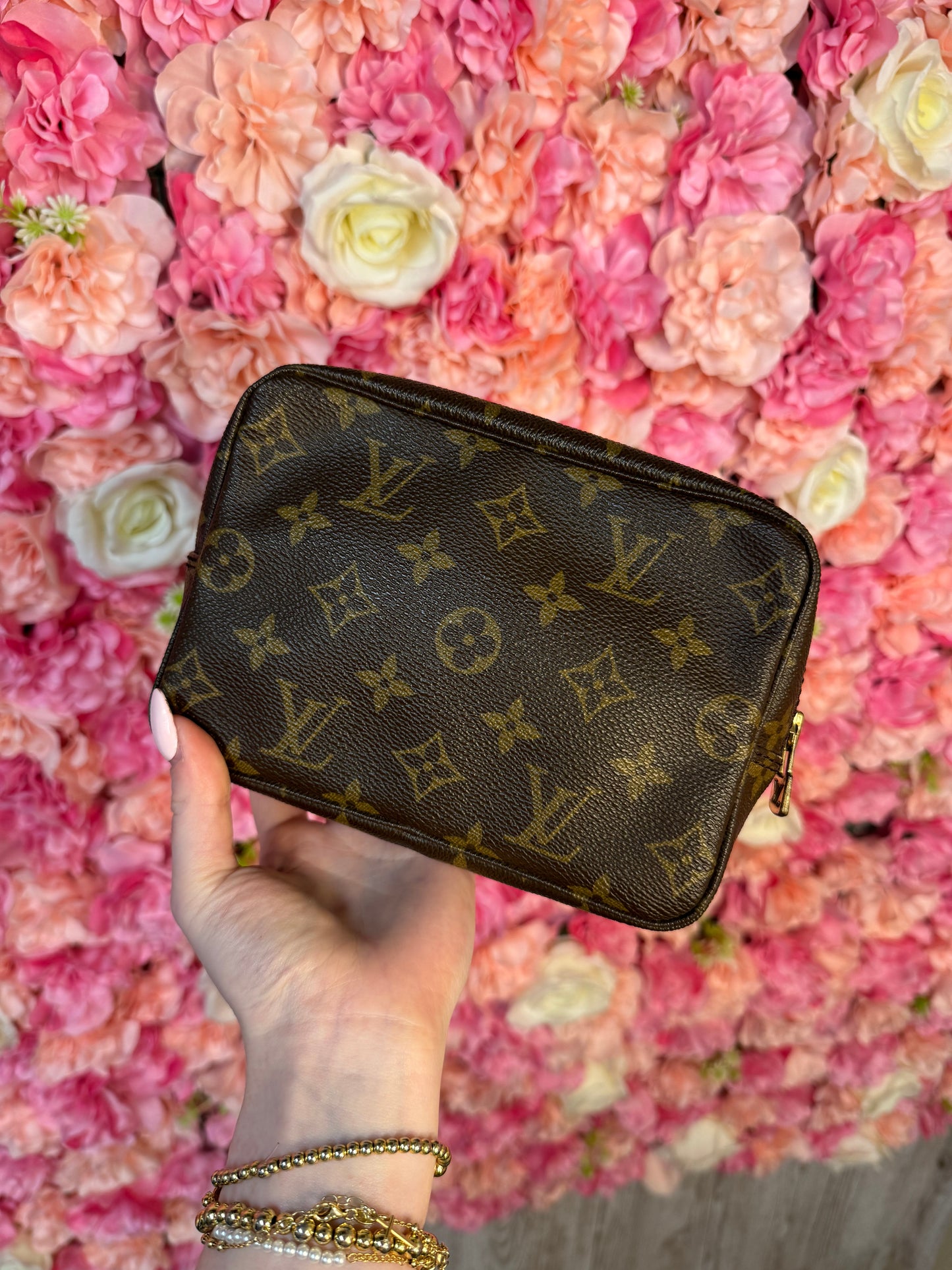 Louis Vuitton Trousse Toiletry Makeup Bag Made In France