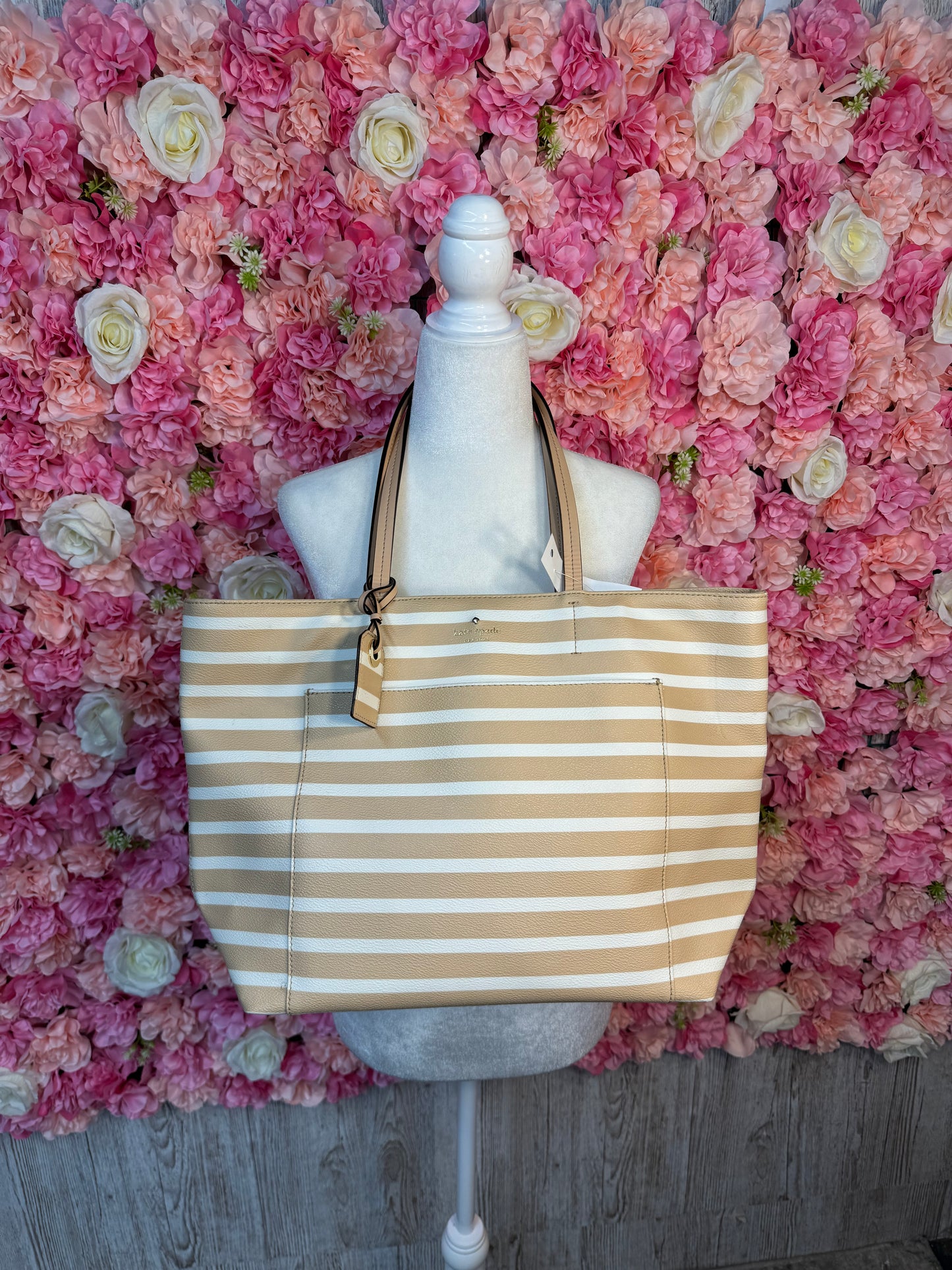 Oversized Kate Spade Stripped Tote/Purse