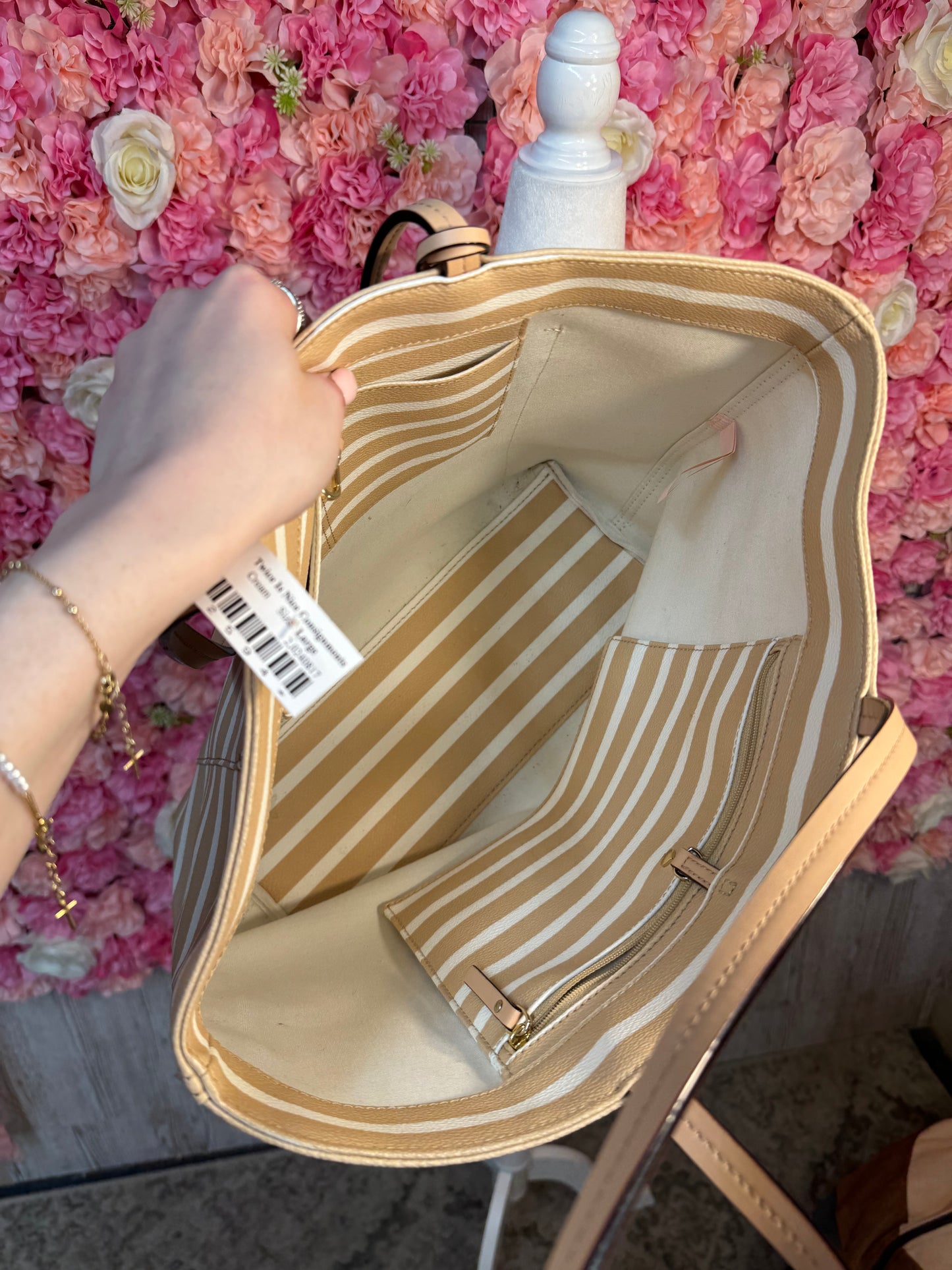 Oversized Kate Spade Stripped Tote/Purse