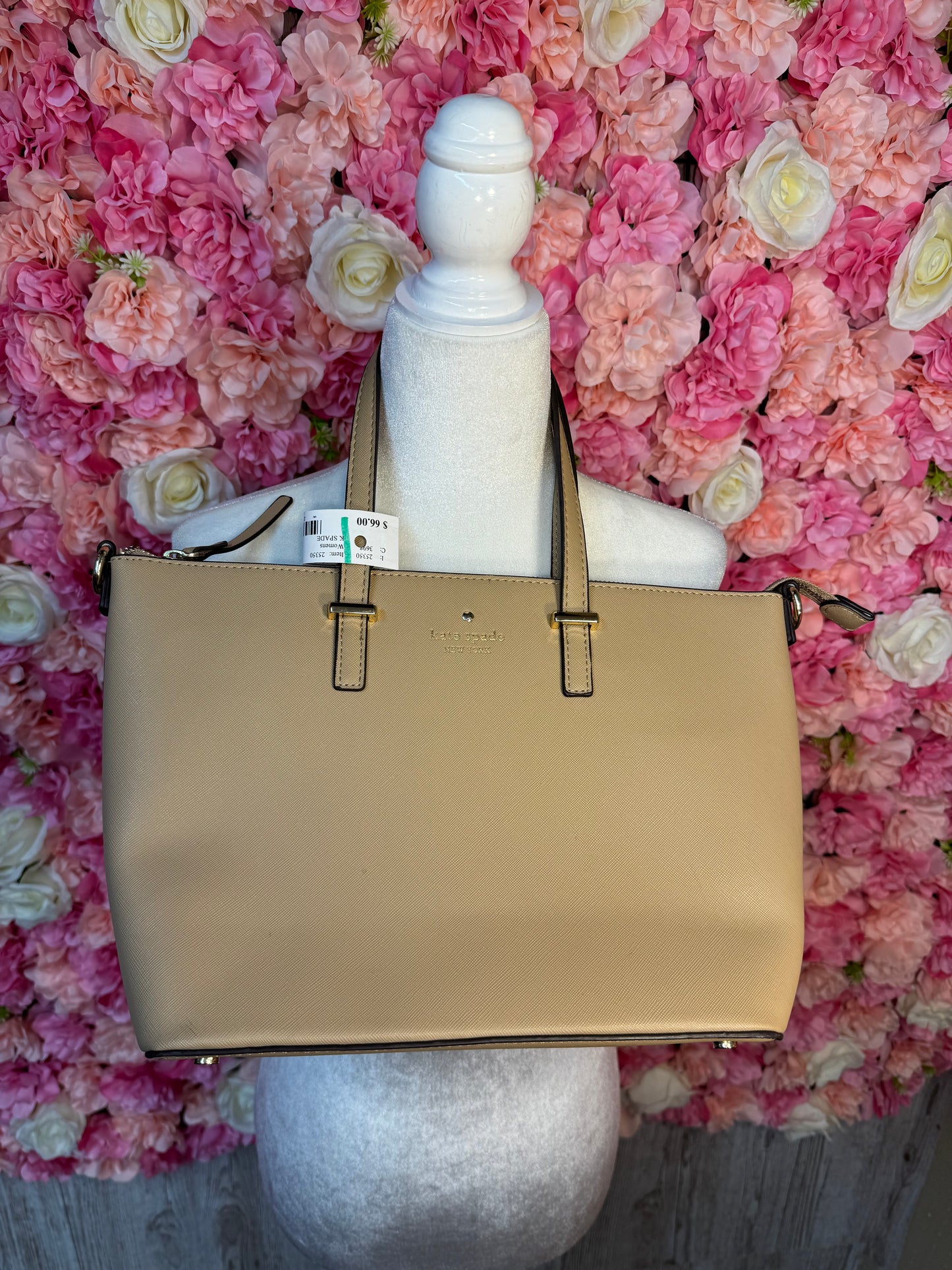 Neutral & Gold Kate Spade Purse