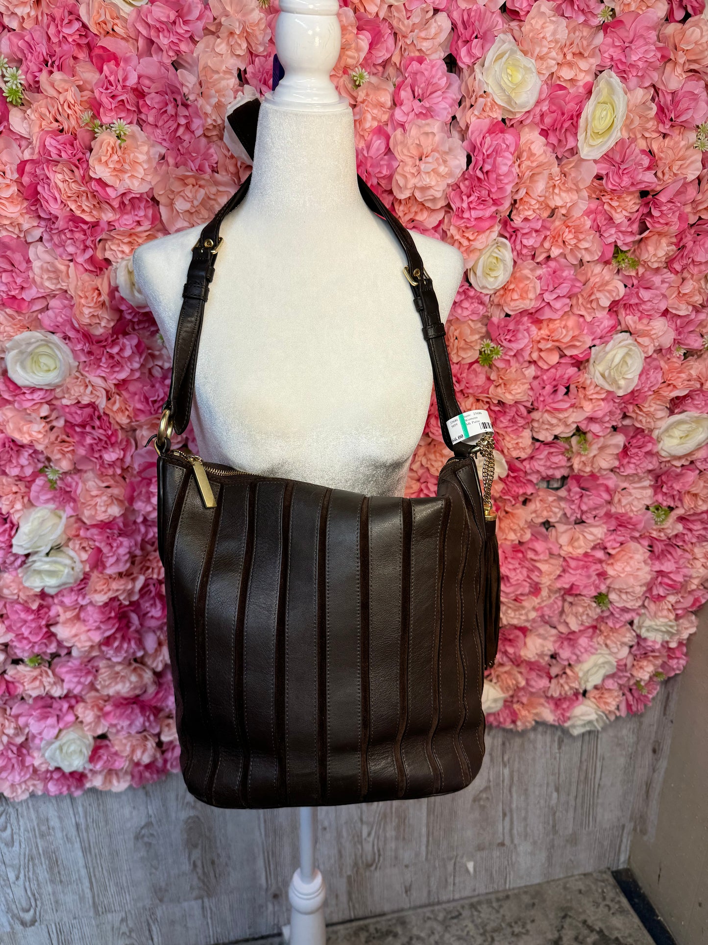 Brown Leather & Suede Michael Kors Crossbody