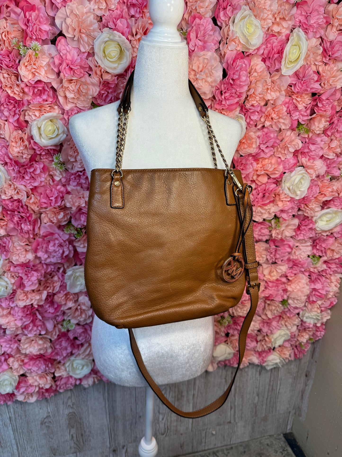 Brown & Gold Michael Kors Crossbody