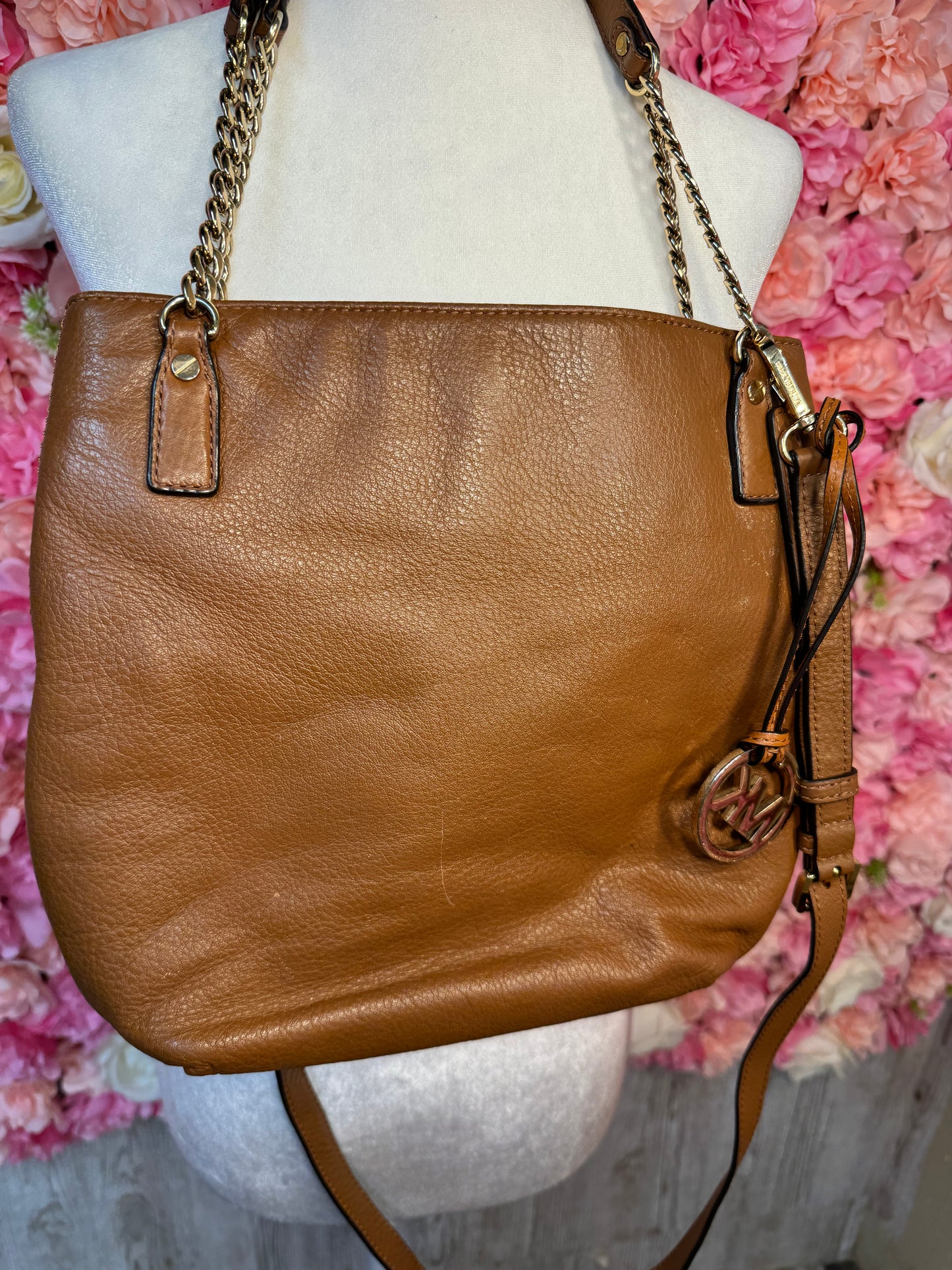 Brown & Gold Michael Kors Crossbody